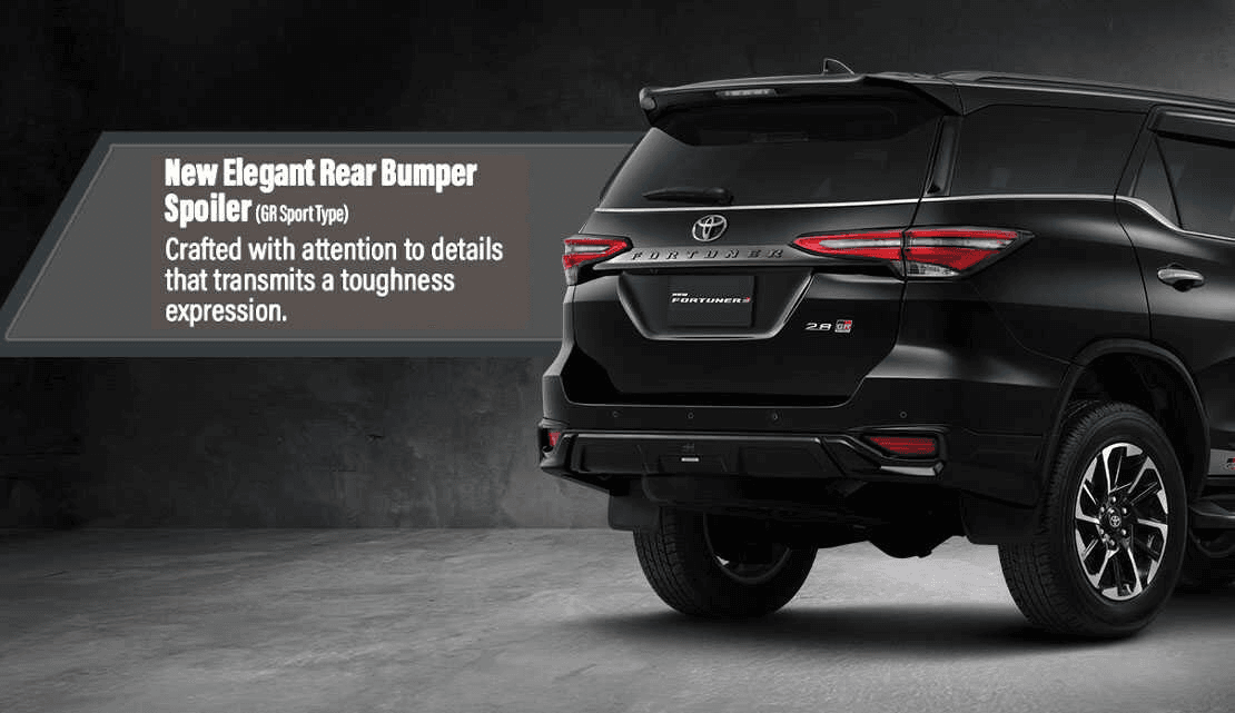 tampak belakang toyota fortuner 4x5